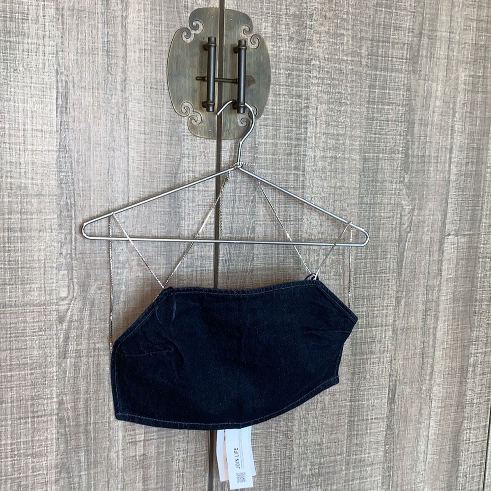 Zara Rhinestones Strap Crop Top - Picture 15 of 16